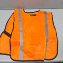 DUSKCOVE 1 Pack Hi Vis Reflective Safety Vests for Adult, Breathable Neon Mesh High Visibility Construction Vest with 2 Reflective Strips for Police, Traffic Control, Running, or Security Guard