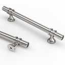 Asidrama 10 Pack 5 Inch(128mm) Brushed Satin Nickel Kitchen Cabinet Handles, Cabinet Pulls Kitchen Cabinet Hardware Cupboard Handles Drawer Pulls