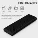 External Hard Drive,Ultra Slim External HDD Store Portable External Hard Drive Compatible with PC, MAC,Laptop (Silver)