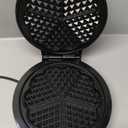 Mueller Heart 5 Waffle Maker, Waffle Iron, Adjustable Browning Control & Nonstick, Cool Touch Handle, Easy to Clean, Small Kitchen Appliances