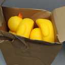 Deekin 6 Pcs Large Yellow Rubber Ducks Bulk Large Duck Squeak Rubber Bathtub Floating Bath for Birthday Party Decoration Gift Swimming Pool (7 Inch)