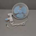Oscillating Clip on Fan for Grow Tent Pole Mount from 0.59-1, Small Oscillation Fan for Home Growing, 8ft Long Cord, 39dB Quiet Operation, 6-in