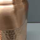 Leathervine 100% Pure Copper Water Bottle for Drinking 64 oz with Lid| Leak Proof Ayurvedic Vessel to Support Digestion, Immunity | Lightweight, Eco-Friendly, Travel Use, Best Gift for Wellness Lovers