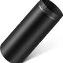 LEIFIDE 1 Pcs Black Matte Stove Pipe, 8 x 24 Inch, 304 Stainless Steel