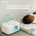 Jool Baby TinyBums Baby Wipe Warmer & Dispenser with LED Changing Light & On/Off Switch (Aqua)