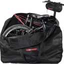 CamGo 20 Inch Folding Bike Bag - Waterproof Bicycle Travel Case Outdoors Bike Transport Bag for Cars Train Air Travel (Black, 20 inch)