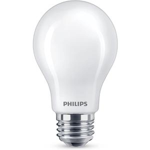 Philips LED 40W A19 4-Pack WhiteDial Multi-CCT (5000K) 450 Lumen (5W = 40W) Dimmable Frosted Flicker-Free Light Bulbs
