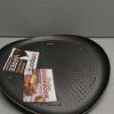 Pizza Baking Pan - 15.75-Inch Round Perforated Carbon Steel Tray with Non-Stick Coating, Dishwasher Safe, Oven Safe (Up To 450 F), Airflow Design, PFOA, PFOS, PTFE Free, Gray