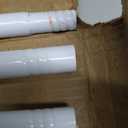 Curtain Rods for windows 66-120 inch, 5/8 inch Decorative White Splicing Heavy Duty Metal Curtain Rod set with Brackets