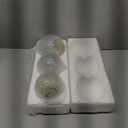 3 Pack Nativity Crackle Glass Ball with LED Lights Glow Nativity Table Decorations Indoor Globes Lamp with Jesus Manger Three Wise Men Angel for The Birth of Jesus Table Centerpiece Home