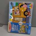 Melissa & Doug The Wheels on The Bus Song Puzzle  8-Piece Wooden Peg Puzzle with Light-Activated Sounds, Music Learning Toy for Toddlers and Preschoolers Ages 2+