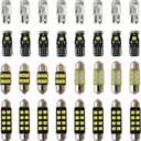 Yoper LED Bulbs Light Car Kit Set T10 28mm 31mm 42mm Festoon Replacement for Interior Dome Map Door Trunk Courtesy White Package 32 Pieces