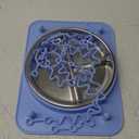 Baby Silicone Mat with Stainless Steel Divided Plate  Non-Slip Suction Base & 4 Straps to Secure Baby Essentials, BPA-Free Self Feeding Placemat for Infants Toddlers High Chair & Dining Table (Blue)