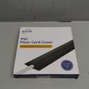 Floor Cord Cover 10ft, Cord Hider Floor Brown Walnut Wood, Floor Cable Management Prevent Cable Trips, Floor Cable Cover Wire Covers for Power Cords, Cord Protector Cord Cavity W0.47in H0.28in (W1.2'' x L10')