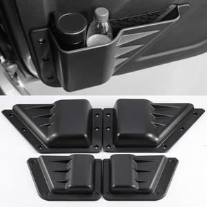 Tempsnow Door Side Cup Holder Storage Pocket for Ford Bronco 4 Door 2024 2023 2022 2021 Side Door Storage Pocket Front/Rear Door Cup Holder Organizer Box for Bronco, RJY173