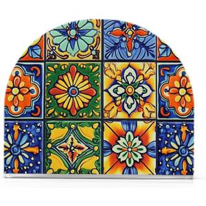 Vintage Mexican Tile Patterns Colorful Ethnic Napkin Holder for Table Acrylic Vertical Napkin Holders for Paper Napkins Decor Napkin Dispenser for Home Party Dining Cocktail Kitchen Accessories Vintage Mexican Tile Patterns Colorful Ethnic Napkin Holder for Table Acrylic Vertical Napkin Holders for Paper Napkins Decor Napkin Dispenser for Home Party Dining Cocktail Kitchen Accessories
