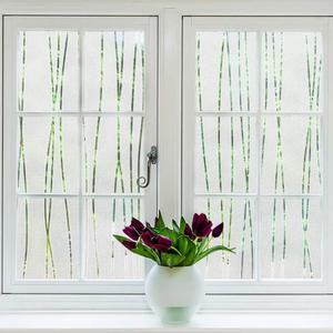 NINETREX Window Privacy Film,Frosted Glass Window Film,Window Frosting Film,Decorative Front Door Coverings Non-Adhesive Anti-UV Window Sticker for Home Office,Stripe Pattern,23.6 x 78.7Inches