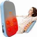 Solucky Back Massager for Pain Relief Deep Tissue, Back Massager with Heat, Deep Kneading Massage for Back, Adjustable Intensity & Dual Modes, Red Light Heating Therapy, 12V Corded for Home & Office