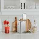 Square Tinplate Coffee Storage Bucket with Lid Airtight Food Canister for Kitchen Pantry Metal Container for Coffee Beans Spices and Snacks