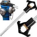 Gisafai Fire Hydrant Wrench Double Head Adjustable Heavy Duty Hydrant Wrench 19-1/2" Length Designed to Fit 3/4" - 6" Rocker Lug or Pin Lug Couplings for Loosening Caps Opening Valves
