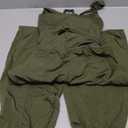 Panadila Womens Workout Onesie Athletic Romper One Piece Jumpsuits Backless Tops Hiking Pants with Pockets Size Small