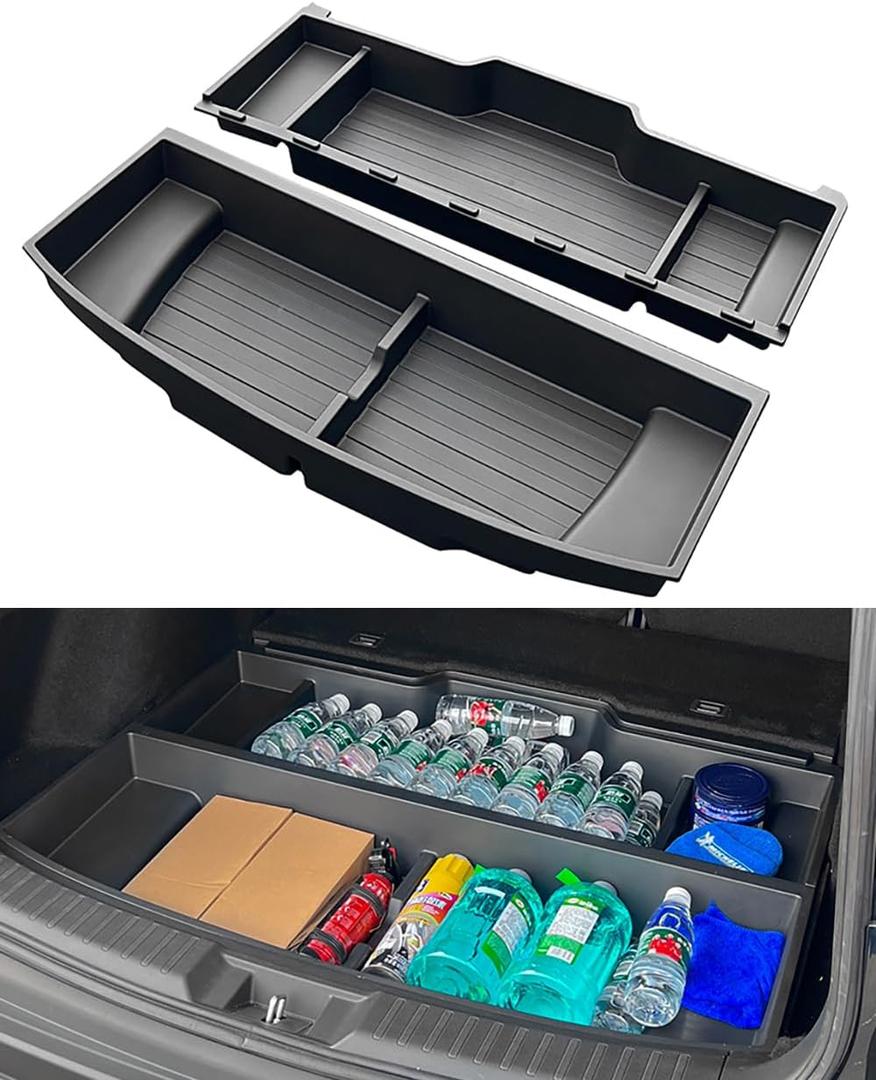 Trunk Organizer Tray for 2023-2026 Honda CR-V, Waterproof Insert Cargo Rear Hatch Hidden Storage Box fits Honda CRV EX EX-L LX Accessories 2023 2024 2025