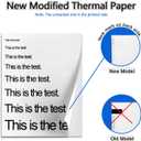 100 Sheets Thermal Printer Paper, 8.5''11'' US Letter Size, Advanced Printing Paper, Thermal Paper Compatible with Brother Letter Portable Printer, Printer Paper for M08F-Letter, M832, M834, MT800