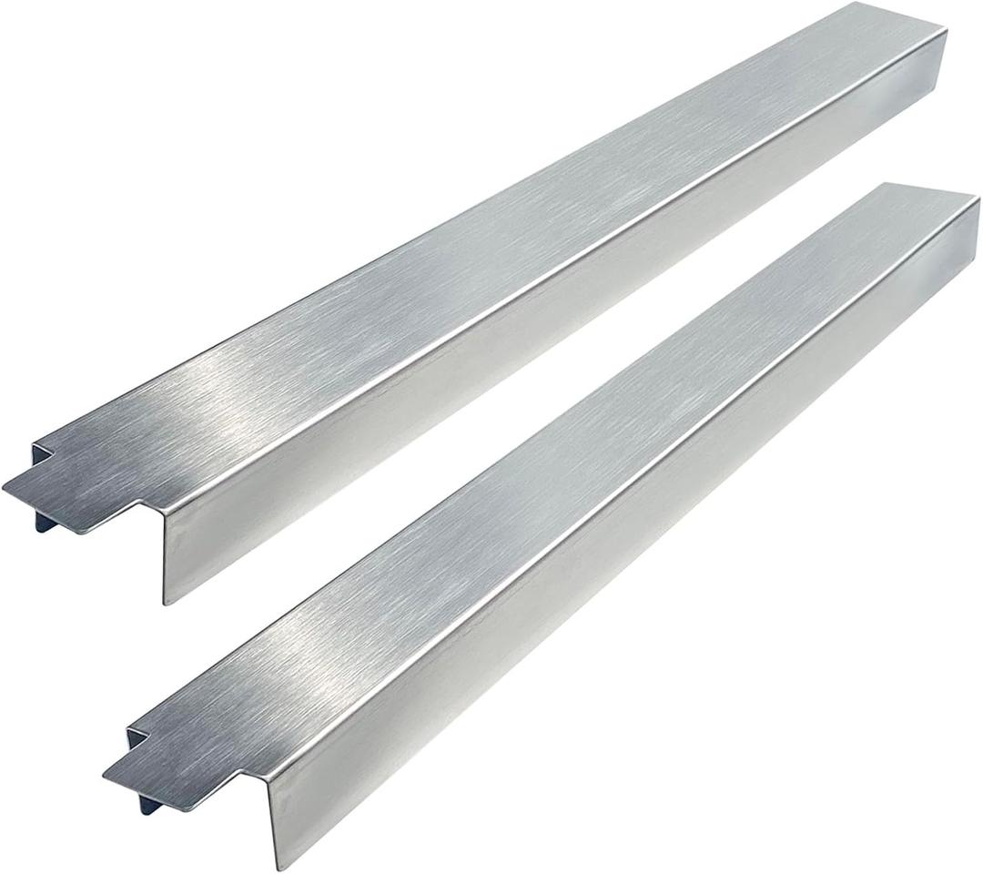 (Pack of 2) Sunrise Kitchen Supply Stainless Steel Heavy Duty 20 Gauge Deep Fryer Joining Strip/Connector (21 5/8"L x 2"W x 1 1/4"H)