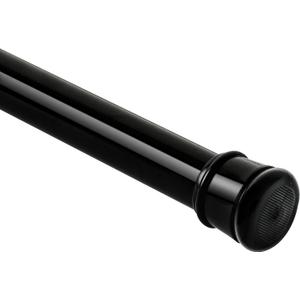 Shower Curtain Rod 56-104 Inch, 1"Diameter Spring Long Adjustable Tension Curtain Rods for Bathroom Windows Closet No Drilling No Rust, Black (56-104Inch)