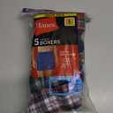 Hanes Men's Underwear Boxers Pack, Cool & Breathable Cotton Underwear, Moisture-Wicking Boxers for Men (Large)