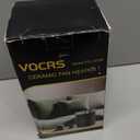 Small Portable Space Heater for Indoor Use - VOCRS 1500W PTC Electric Heater with Thermostat, Remote Control, 12H Timer, Eco and Fan Mode, Rapid and Safe Heating for Bedroom, Office