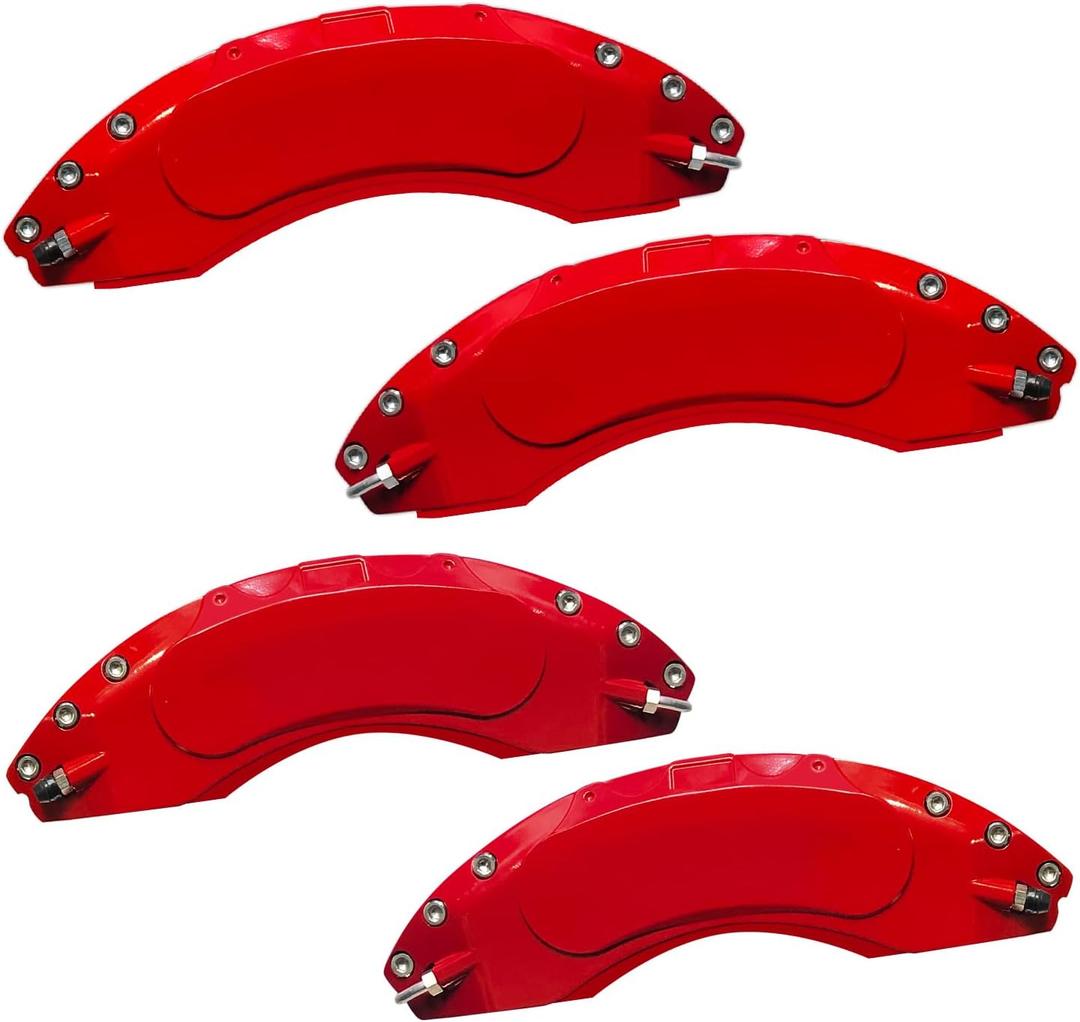 AOOA Caliper Covers Red Brake Aluminum Covers Fits 2023-2026 Ford F-250(Set of 4)