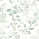 Safiyya Light Green Leaf Wallpaper Peel and Stick Wall Paper Modern Boho Contact Paper 78.7" x 17.3" Self Adhesive Removable Wallpaper for Bedroom Bathroom Vinyl Rolls