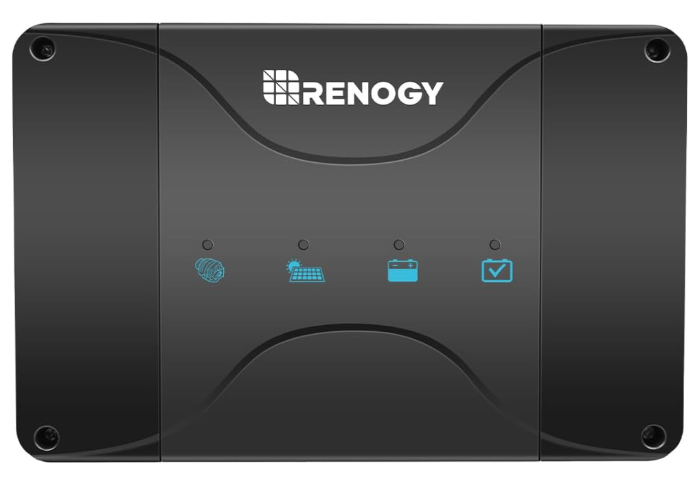 DC to DC Charger with MPPT12V 30A Dual Solar & Alternator Input AutoCharges Lithium AGM Gel Flooded Batteries for RV Marine Car