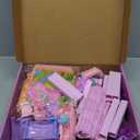 Doll House for Girls,6 Rooms Pink Dollhouse with Dolls Figure, Puppies,Furniture, Accessories, Kids Playhouse for for 3 4 5 6 7 8 9 10 Year Old