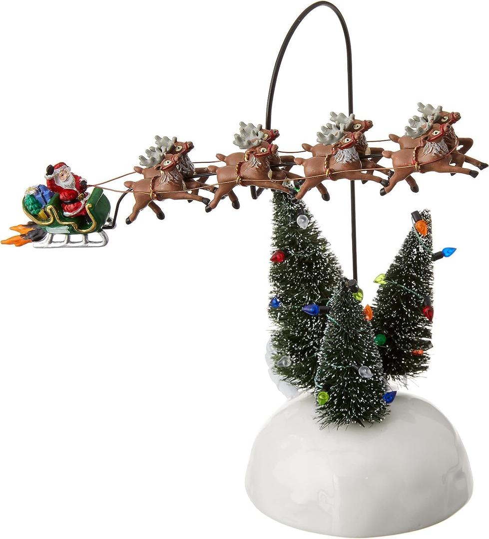 Department 56 National Lampoons Christmas Vacation Village Animated Flaming Sleigh Accessory Figurine