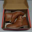 Jeossy Women's 905 Ankle Boots, Classic Low Heeled Short Booties, Casual Comfortable Boots with Wide Width Size 9