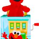 Kids Preferred Sesame Street Jack in the Box - Elmo Plush Toy for Toddlers 1-3, Developmental Toy