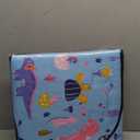 YOHOOLYO 2 In 1 Toy Storage Bin Play Mat, Storage Box for Kids Children Space Adventures Design,Nursery, Playroom, Basket for Building Bricks Blocks Collapsible Cube Bin, 16.9"x16.9"x16.9"