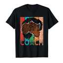 Vintage Coach Afro African American Women Black History T-Shirt 2XL