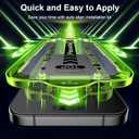 Esanik 2 Pack Matte Privacy Glass Screen Protector for iPhone 15 Pro Anti-Glare & Anti-Spy,Anti-Reflection, Smooth as Silk, Military-Grade 9H Hardness,Flawless Fit Tray