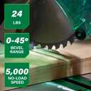 Metabo HPT 10-Inch Single Bevel Compound Miter Saw, 15-Amp Power Saw with Xact Cut Shadow Line, Precision Miter Angles, Single Bevel 0-45, 40T TCT Miter Saw Blade, Lightweight Design, C10FCG2