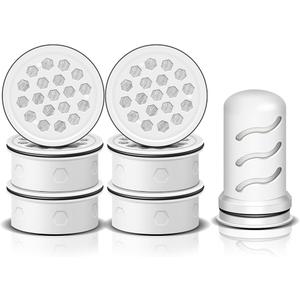 JOOGTO Water Filter Replacement for Lifestraw® Home Dispenser 18 C/Glass Pitcher 7 C/Plastic Pitcher 10 C/Plastic Pitcher 7 C.6 Activated Carbon + Ion Exchange Filter and 1 Membrane Micro Filter (6+1)