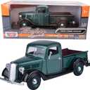 Motormax 1937 Ford Pickup Truck Green 1:24 Diecast Car