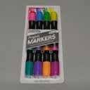 ArtSkills Jumbo Poster Markers for Kids, Neon Chisel Tip Markers, Dual-Tips, 8 Neon Colors, 4ct