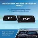 (4pcs) 2024 2025 2026 Traverse Screen Protector for Chevy Traverse (17.7In Navi+11In Dash) (LS/LT/Z71/RS/High Country), 2025 Chevy Traverse Accessories Touch Sensitive/HD Transparent 17.7"&11"