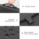 Uquelic 26 Pockets Expanding File Folder Organizer - Upgraded Durable Buckle, Accordion Folder Base with Ergonomic Portable Handle/Large A4 Letter Size Document Organizer, Folders with Pockets