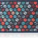 Extra Durable, Superior Absorption, Front Door Mat for Outdoor & Indoor - Welcome Mat for Entryway, Entrance, Patio, Porch - Waterproof, Non-Slip Backing, Coarse Fibers (Hive,18x30)