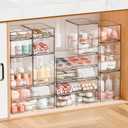 Yieach 2.2'' Tall Small Clear Stackable Storage Drawers,6 Pack Stacking Acrylic Organizers Drawers for Hair Accessories, Makeup, Pen, Art Crafts, Office Supply Organizer and Desktop Plastic Mini Drawers