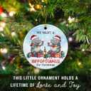 7 x Hippo Christmas Ornament 2025 - We Want A Hippopotamus for Christmas Ornament, Hippo Gifts for Women, Men, Funny Ceramic Animal Ornaments for Friends, Couples, Animal Lovers Gift Ideas